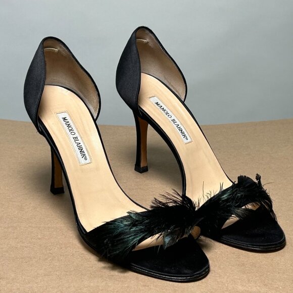 Rare Vintage Manolo Blahnik black high heels - Picture 2 of 6